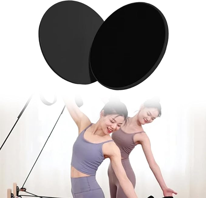 2Pcs Core Sliders Double Sided Gliding Discs Portable Full Body Workout Equipment for Gym Pilates Training Abdominal