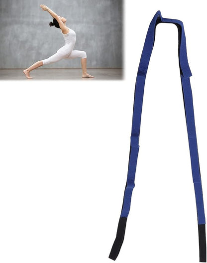 Stretch Strap Yoga Stretching Band MultiLoop Fitness Equipment for Yoga Pilates Muscle Stretching Physical Workouts Durable Tight Weaving Technology Unbreakable Design for Men