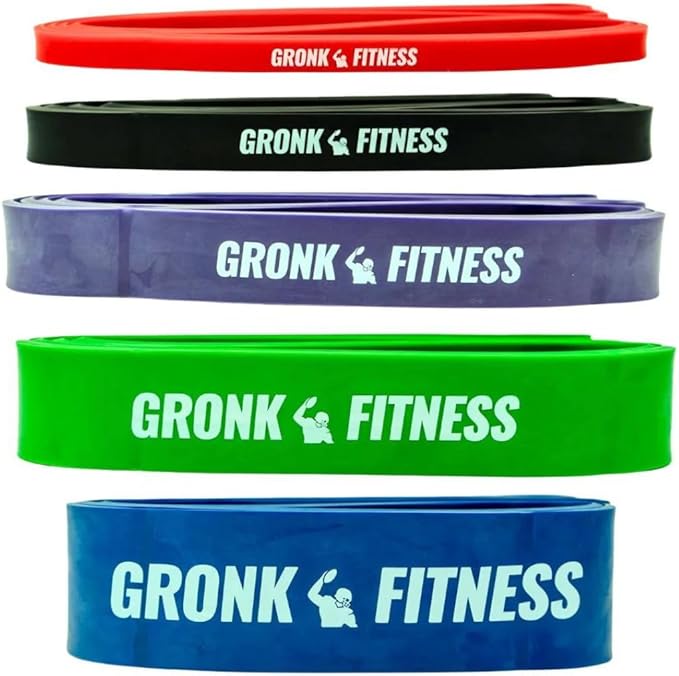 Gronk Fitness Resistance Bands | Perfect Exercise Bands for A Great Workout | Strength Band | Pull Up Assistance, Muscle Training, Physical Therapy, and Stretching