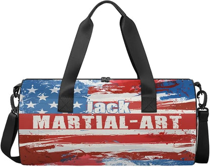 Personalized-Martial-Arts-Gear-Bag for Karate Teakwondo, Custom Jiujitsu Bag for Boys, Karate Teakwondo Bag for Gear Waterproof Lightweight Large USA