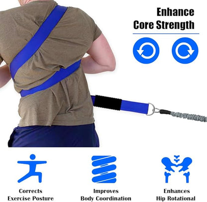 Core & Hip Belt Resistance Band for Baseball & Softball Training