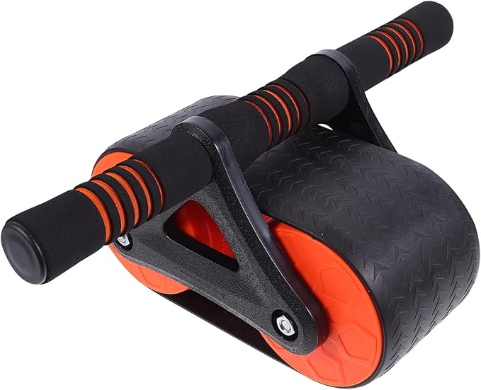 TOYANDONA Ab Roller Wheel with Triangular Support for Core Workout Stable Abdominal Wheel Exercise Equipment for Home Gym Strengthen Back Shoulders Arms Suitable for Beginners and Advanced