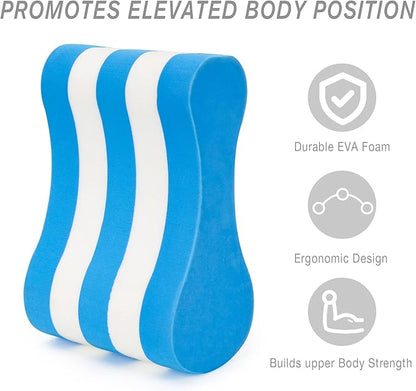 NEAGLORY 5 Pieces Water Aerobics Set, Aquatic Exercise Set Pool Fitness Equipment with Foam Dumbbell, Swim Kickboard, Pull Buoy, Aquatic Swim Belt for Water Workout