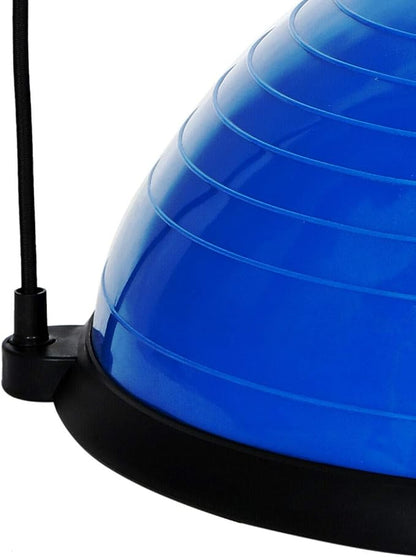 X FACTOR 23" Inch Balance Trainer Stability Half Ball Yoga Ball Training Exercise with Resistance Bands, Pump for Strength Core Ab Workout Home Gym