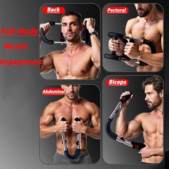 Twister Arm Trainer, Adjustable Resistance Levels Chest Workout Equipment for Men & Women, Portable Detachable Upper Body Fitness Machine for Home & Gym