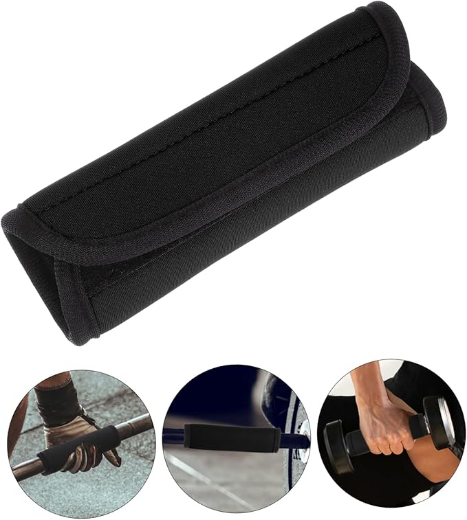 Mikikit 2pcs Deadlift Squat Pad Barbell Hip Thrust Lifting Grip Protection Polyester Mat Accessories