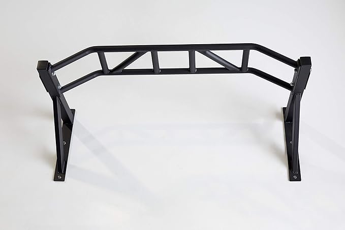 Wall Mounted Pullup Bar for Home or Garage Gyms, Straight Bar or Multi-Grip Arch - Ideal for kipping pull-ups, cross-training, and gymnastics ring stations