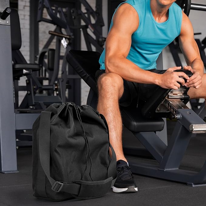 Xxerciz Dumbbells Carry Bag with Adjustable Strap, Portable Fitness Dumbbell Storage Bag Case, Gym Crossbody Bag with Soft Pad for Carrying 1 Pair Dumbbells - Each from 5 LBS to 20 LBS