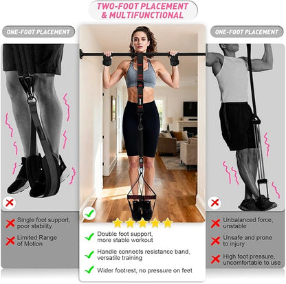 Upgraded Pull Up Assistance Bands for Women, Heavy Duty Resistance Bands with Handles, Exercise Band with Door Anchor, Workout Band Set for Pull Up Bar, Full Body Sculpting,Muscle Training, Home Gym