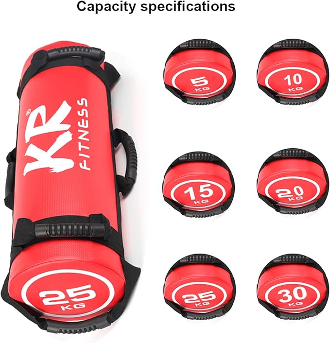 Jianyana 5-30 kg Sandbag Training Filled Weight Sand Power Bag, Weight-Adjustable Fitness Powerbag Sandbag, for Weightlifting, Running, Sports and Powerlifting