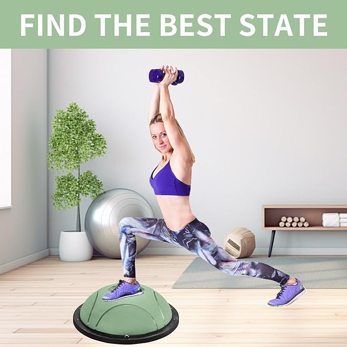 Half yoga ball, stable ball for fitness, core stability training for family fitness exercise, skid equipment for training， exercise equipment