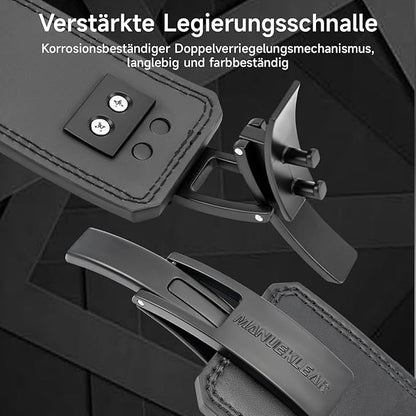MANUEKLEAR 10mm Thick & 4inch Wide Weight Lifting Belt Lever, Lever Belt Weightlifting for Men and Women, Powerlifting Lever Gym Belt for Squat Deadlift Workout