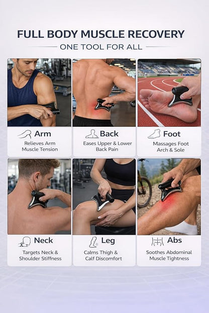 Heated Muscle Scraper Tool, Fascia Release Full Body Contouring Machine, Muscle Scraper Tool Features Modes: Vibration, Heat Therapy and Microcurrent, Fascia Instant Muscle Relaxation Soreness Relief
