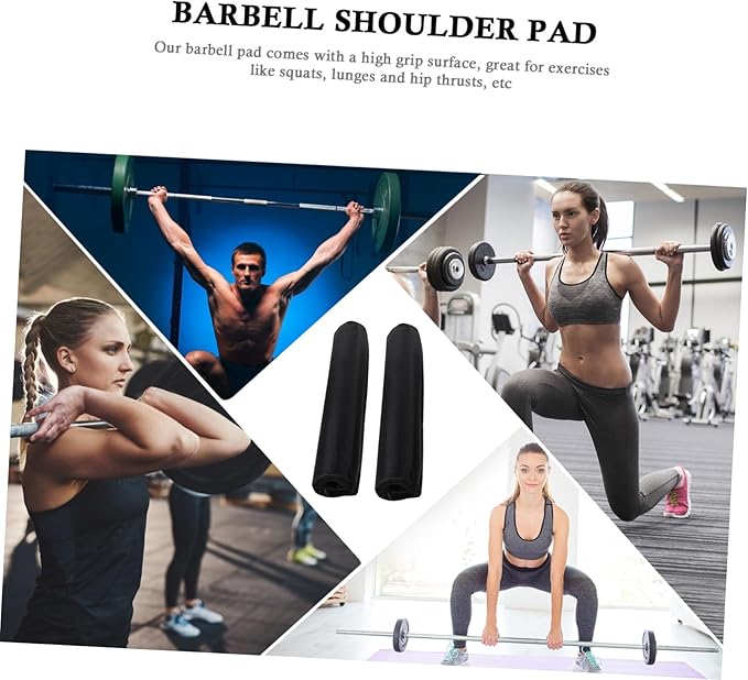 2Pcs Weight Pads for Barbell Cover Thick Shoulder Protective Pads for Neck Support During Squats Lunges Hip Thrusts Durable Comfortable Design for Workouts