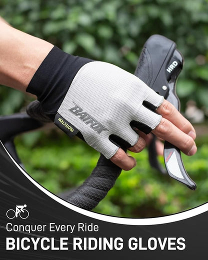 BATFOX Cycling Gloves for Men Women Road Mountain Bike Riding Gloves - Anti-Slip Bike Glove for Fitness Cycling Training Outdoor Sports
