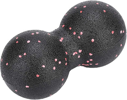 EPP Yoga Foam Roller Massage Ball Set High Density Muscle Recovery Tool for Yoga Rehabilitation Stability Exercises Black Color 30x15cm 11.8x5.9inch (16x 8cm Double Balls)