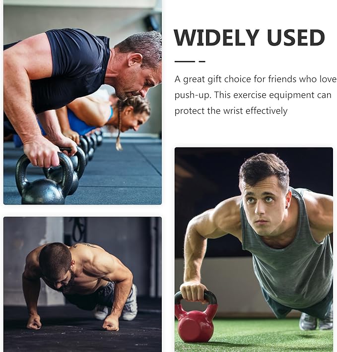 HEMOTON Push-up Frame and Stand S-type Metal Push-up Bar for Home Workout, Arm Strength Training Tool with Press-up Hand Grip, Portable Fitness Equipment for Men and Women Random Color