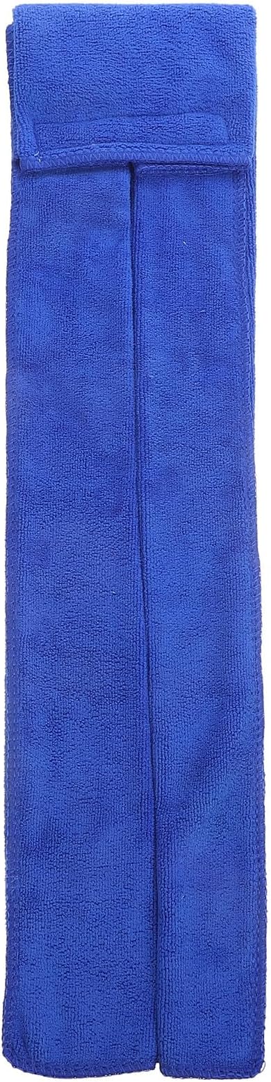 Cabilock Gym Sweat Towel with Hook-and-Loop Fast-Dry Cotton Portable Sports Towel for Yoga Fitness Outdoor Sports in Royal Blue, Small Size for Travel and Indoor Workouts