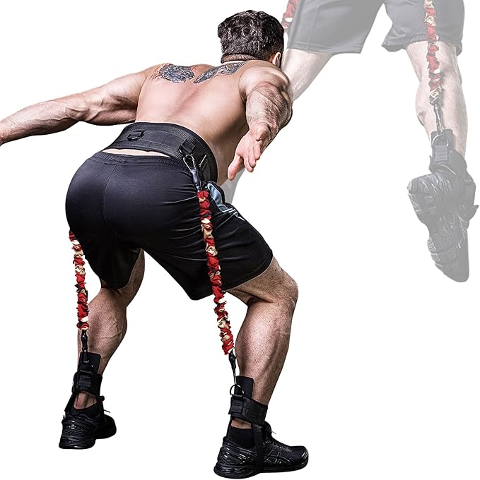 INNSTAR Vertical Jump Trainer for Volleyball Basketball Home Gym, Vertimax Jump Machine Resistance Bands, Easy to Carry, Adjustable Jump Training Equipment