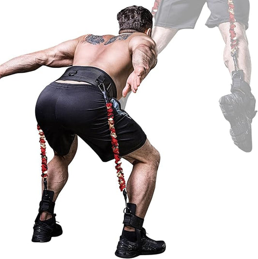 INNSTAR Vertical Jump Trainer for Volleyball Basketball Home Gym, Vertimax Jump Machine Resistance Bands, Easy to Carry, Adjustable Jump Training Equipment