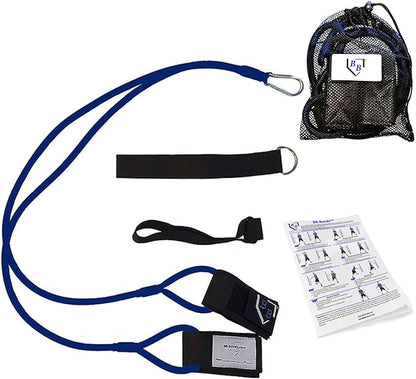 BB Bands Baseball Softball Resistance Training Bands - Arm Strength, Pitching Conditioning Equipment, 3 Strengths (Youth, Adult, Heavy), 7 Colors, Includes Anchor Strap, Door Mount, Bag, Workout Guide