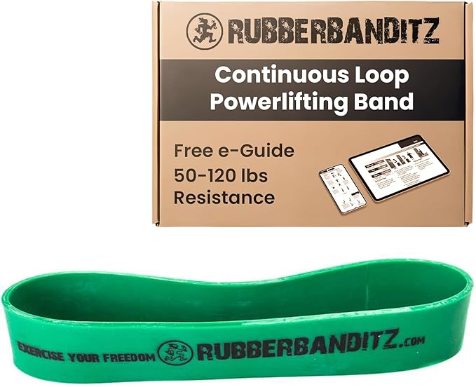 Rubberbanditz 12 inch Continuous Loop Powerlifting Band - 5-150 lbs
