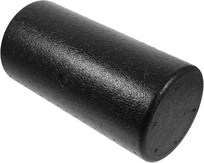 Yoga Muscle Roller Foam Massage Stick, Epp Material, 30x15cm Black, Muscle Relaxation and Fitness Roller for Exercise and Leg Massage