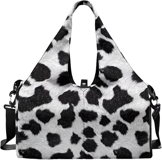 Gym Bag with Yoga Mat Holder Large Tote Bag With Multi Pockets for Women Men Dry Wet Separated Pocket Carryall Yoga Tote Bag for Pilates Travel Workout Office