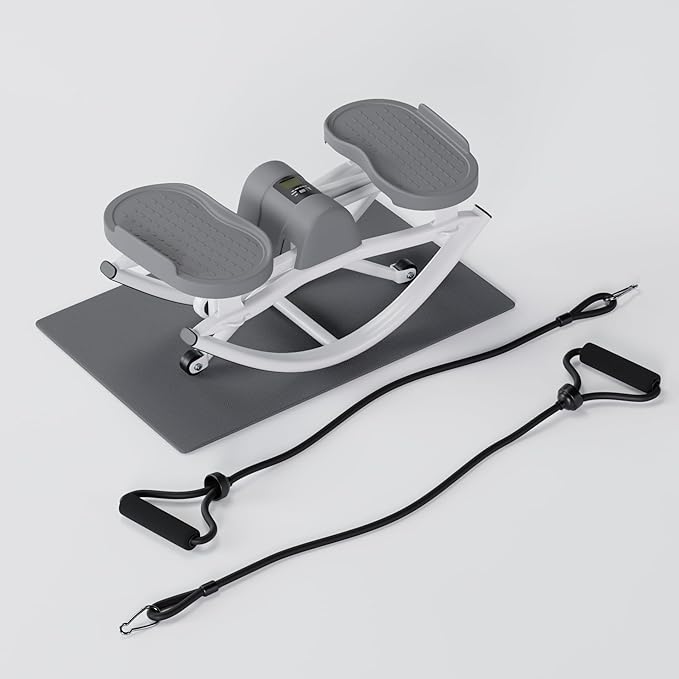 The Rock Stepper - Side to Side Rocking Stepper Machine for Home Workouts - Low Impact Indoor Cardio Leg Glute and Core Training - Quiet Compact Step Rocker Exercise Equipment