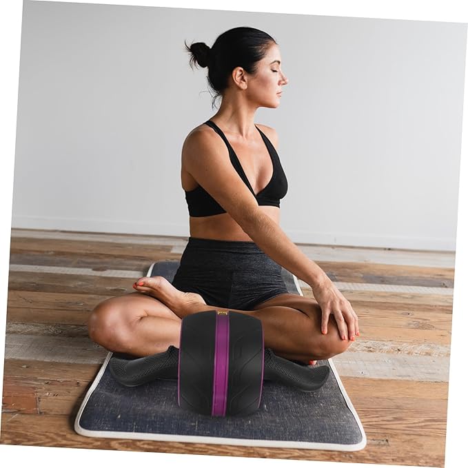 Ab Roller Wheel with Extra Mat Automatic Rebound Abs Fitness Equipment for Home Use Core Strengthening Workout for Men and Women Beginner Friendly Abdominal Trainer