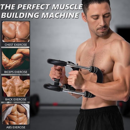 Twister Arm Trainer, Adjustable Resistance Twister Arm Exerciser Chest Exerciser for Men, Portable Chest Workout Equipment Arm Trainer for Men