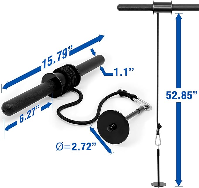 Yes4All Wrist and Forearm Blaster, Build Massive Grip Strength & Muscles with Steel Wrist Roller & Forearm Roller, Heavy Duty Arm Blaster Fits 1" & 2" Weight Plates, Improve Lifting Power