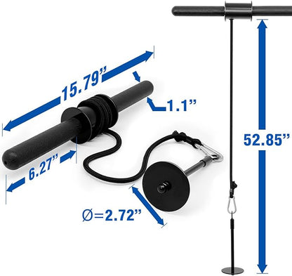Yes4All Wrist and Forearm Blaster, Build Massive Grip Strength & Muscles with Steel Wrist Roller & Forearm Roller, Heavy Duty Arm Blaster Fits 1" & 2" Weight Plates, Improve Lifting Power