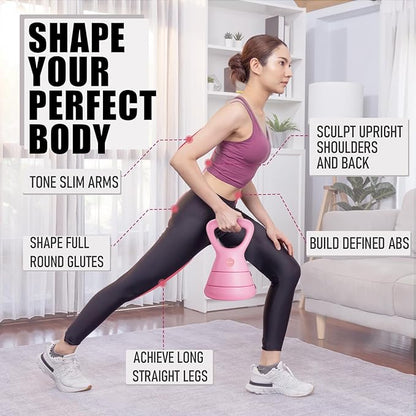 Adjustable Kettlebell, 5lb 9lb 15lb Kettlebell Weights Set, Ergonomic Design & Wide-Handle for Home Gym, Full-Body Workouts Strength Training and Weight Loss, Good for Men Women & Beginners