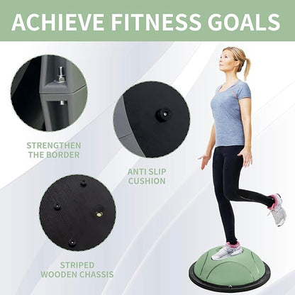Half yoga ball, stable ball for fitness, core stability training for family fitness exercise, skid equipment for training， exercise equipment
