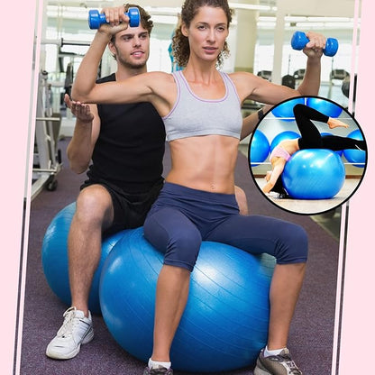 Jerify 10 Pcs Pilate Ball Exercise Ball Bulk Yoga Ball for Fitness Pregnancy Birthing, Core Ball Chair Workout Equipment with Pump and Plug for Office Home Gym, Supporting 330lbs