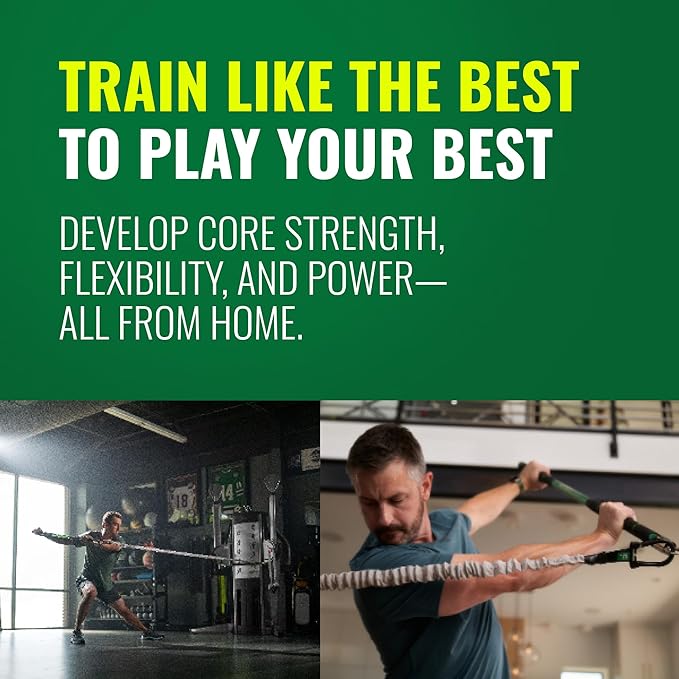 GolfForever Swing Trainer – Golf Fitness & Training System for Strength, Flexibility & Swing Power – Includes Membership & Premium Training Bar for Golf-Specific Workouts