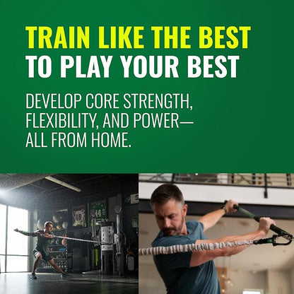 GolfForever Swing Trainer – Golf Fitness & Training System for Strength, Flexibility & Swing Power – Includes Membership & Premium Training Bar for Golf-Specific Workouts