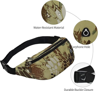 Fanny Pack for Men Women, Waterproof Sports Waist Bag Pack, Belt Bag for Travel Hiking Running