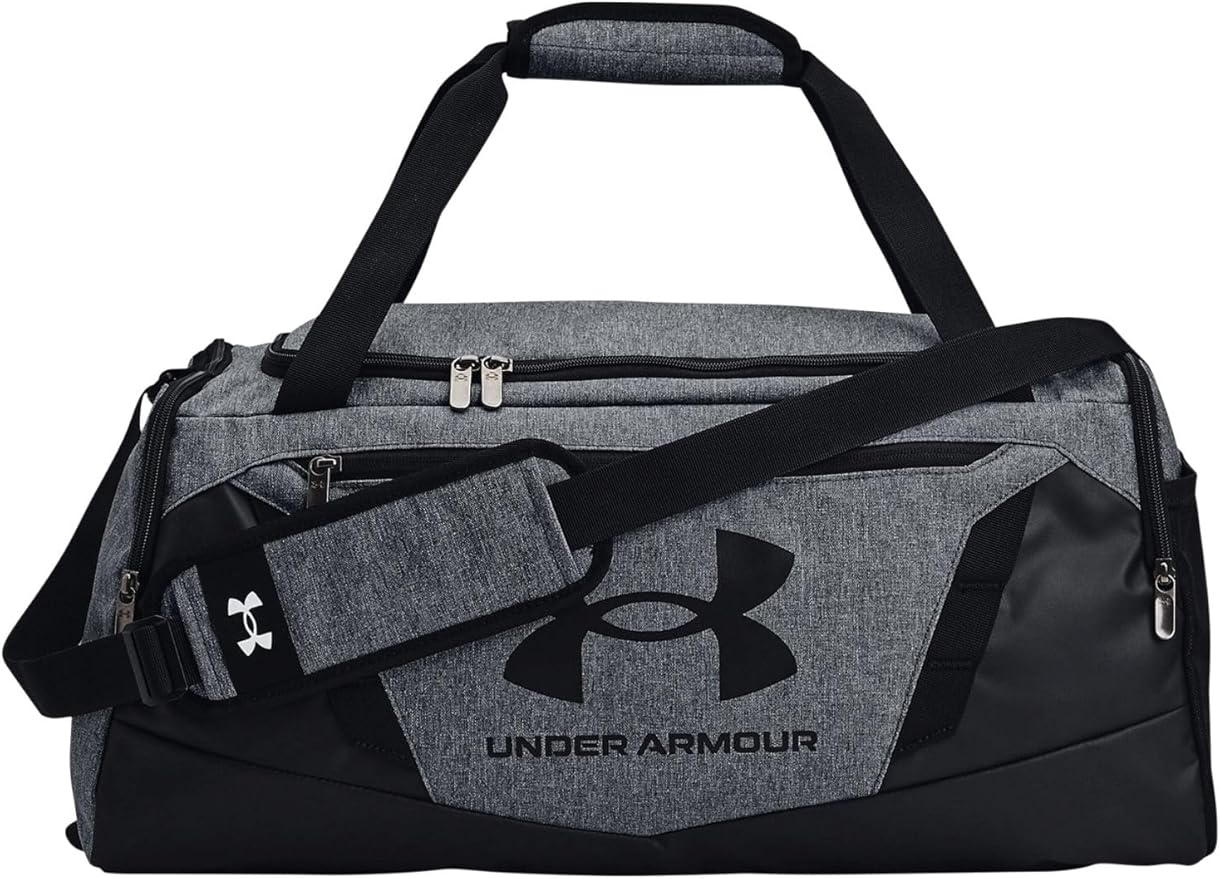 Under Armour Unisex-Adult Undeniable 5.0 Duffle, Pitch Gray Medium Heather (012)/Black, Small