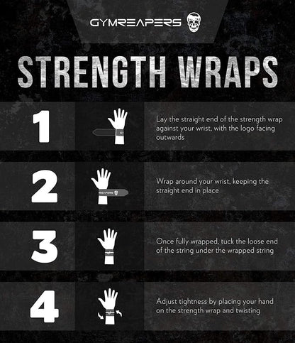 Gymreapers Strength Wrist Wraps for Cross Training, Olympic Lifting, Strength, WOD Workouts, Calisthenics - Strong Wrist Support for Men and Women - Fits All Wrist Sizes | Men and Women