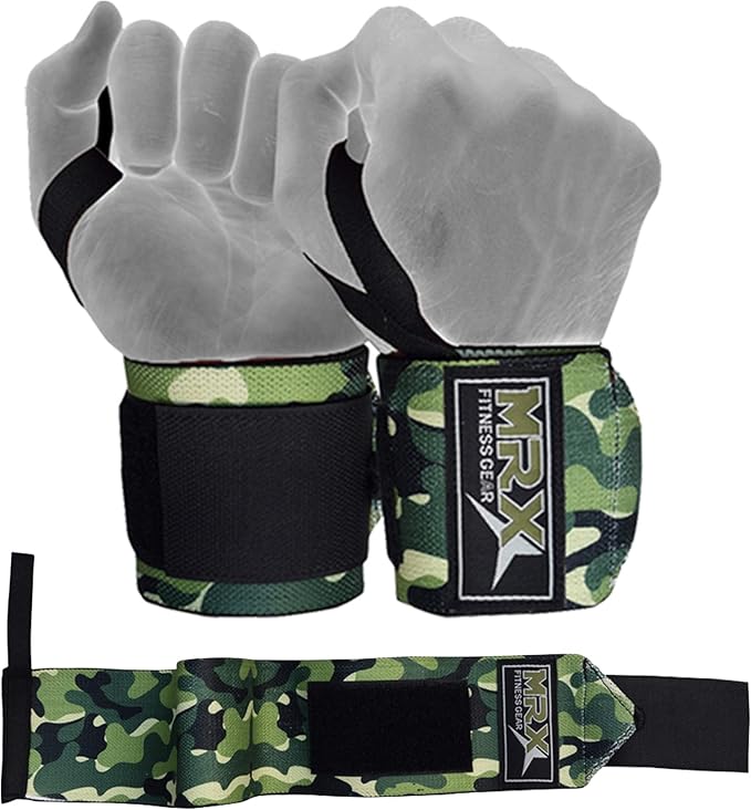 MRX Weight Lifting Wrist Wraps for Wrist Support Lifting Straps Gym Bodybuilding Training Workout for Men and Women