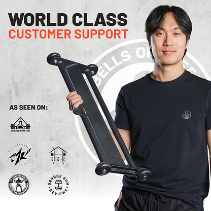 Glute Ham Glider [Bells of Steel] Home Gym Multi-Function Ab Glute Machine, Heavy Duty Ab Glider Machine for Hamstring Curl, Abdominal and Leg Workouts