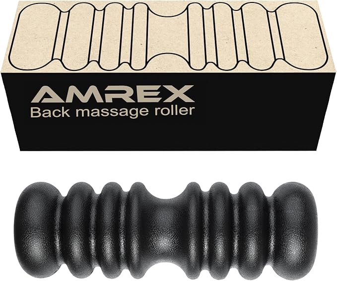 Track Spine Roller & Back Stretcher – Firm Deep Tissue Tool for Myofascial Release, Spinal Decompression, Posture Alignment & Muscle Recovery