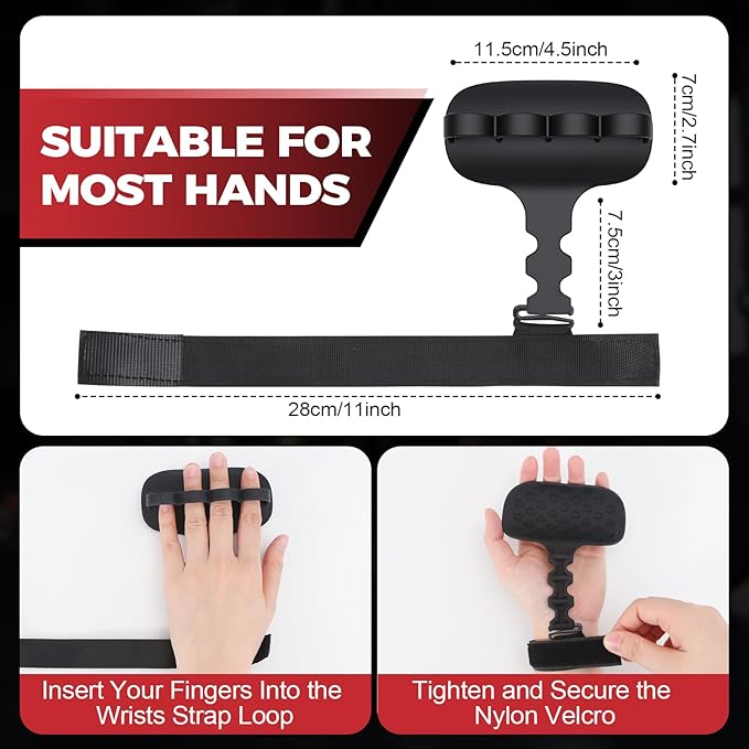 Weight Lifting Straps, Wrist Straps for Weightlifting Enhanced Grip Wrist Wraps for Weightlifting Deadlift Pull Up Workout Gym Hand Grips Weight Grips for Women&Men Rypt Grip