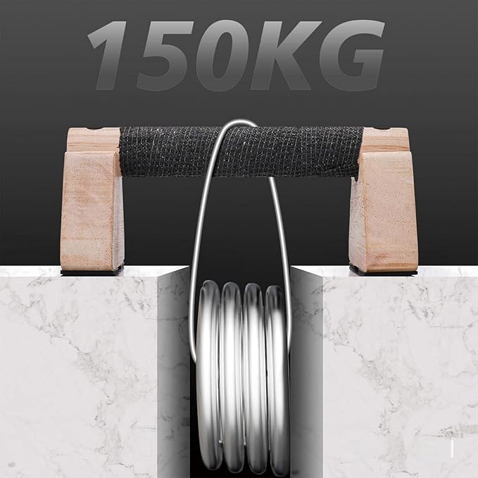 Wooden Fitness Equipment - Portable Home Calisthenics Equipment, Universal from Beginner to Advanced, Men's Inverted and Push Up Handle ﻿