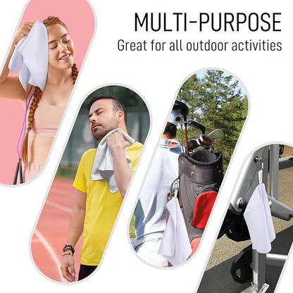 SUNLAND Microfiber Sports Workout Towels Fast Drying Fitness Sweat Towels for Men & Women Lightweight Multi-Purpose Gym Exercise Towel
