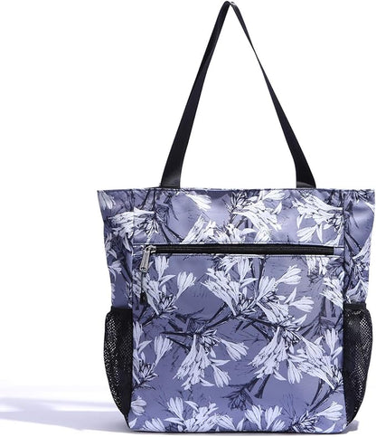 Original Floral Water Resistant Large Tote Bag Shoulder Bag for Gym Beach Travel Daily Bags Upgraded