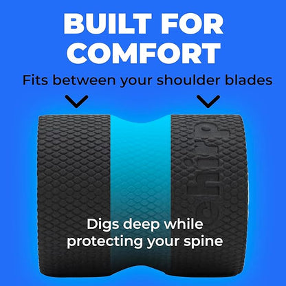 Chirp Wheel Foam Roller – Targeted Back & Neck Relief, Lumbar Spine Stretcher, Spinal Decompression Back Stretcher, Massage Roller with Density Foam for Physical Therapy, Supports 500lbs, 4-Inch Mint
