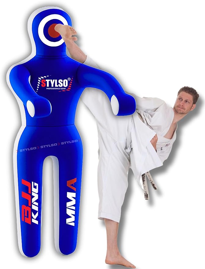 Unfilled Grappling Dummy – Adult Life Size Wrestling & BJJ Training Dummy, MMA Jiu Jitsu Judo Takedown & Throwing Practice, Heavy-Duty Triple-Stitched Canvas Submission Dummy